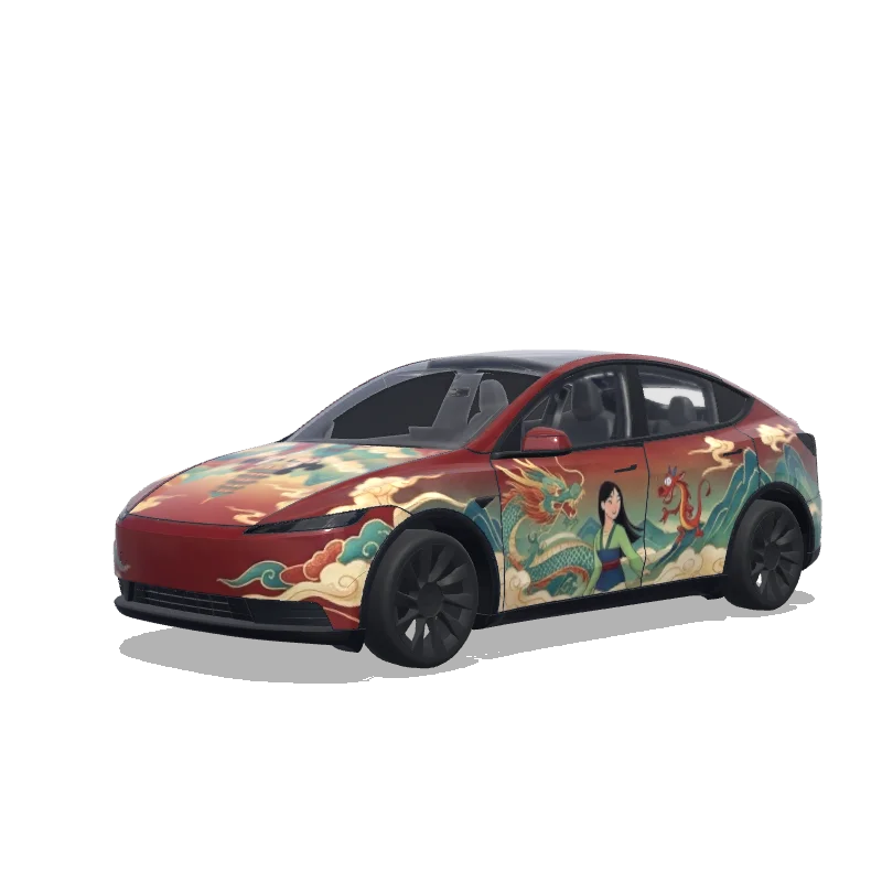 Tesla Model Y (2025+) wrap design - Disney Quian'an