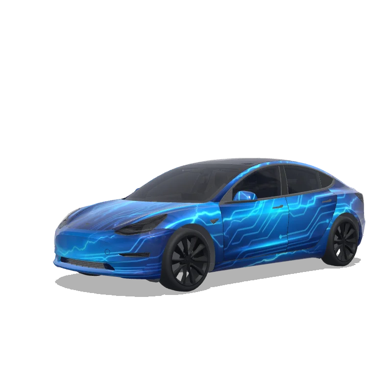 Electric Blue Liquid Waves