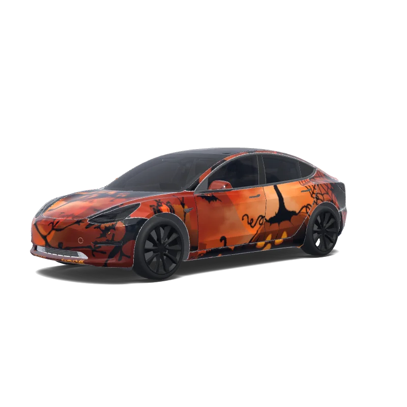 Happy Halloween Night Orange