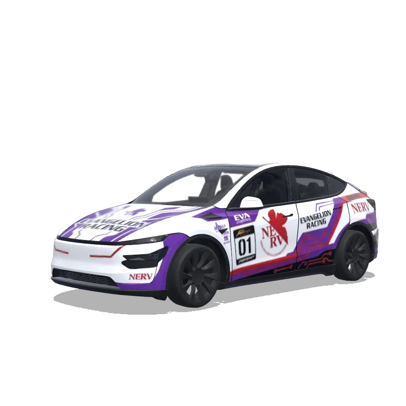 Evangelion Racing White and Purple No. 01