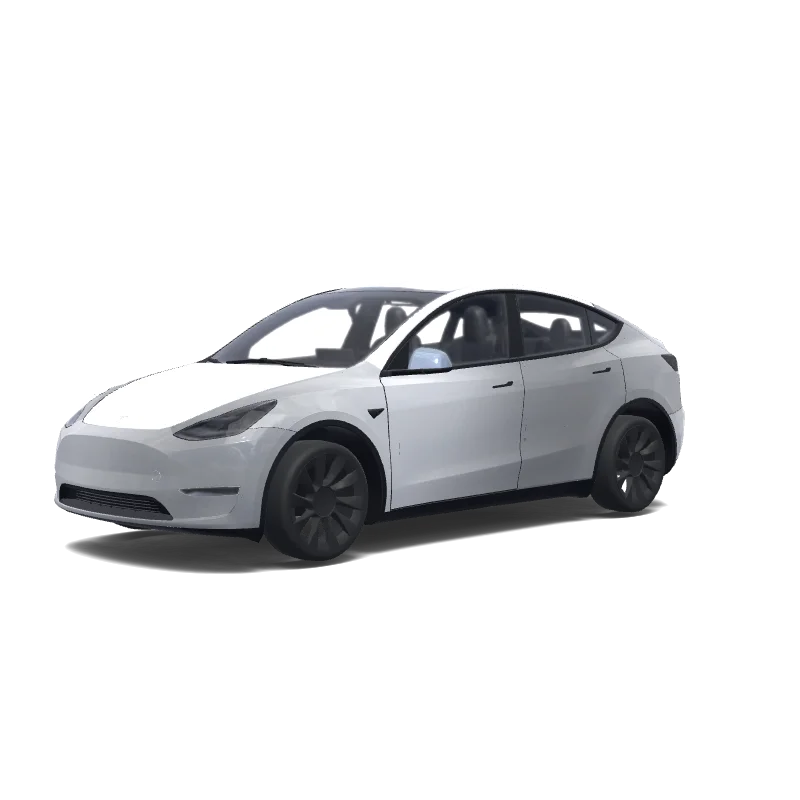 Tesla Model Y with a Matte wrap, 3D Paint Shop preview