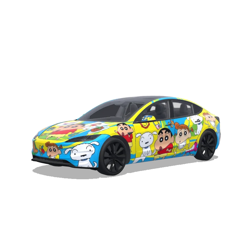 Tesla Model 3 (2024+) Paint Shop wrap, 3D preview