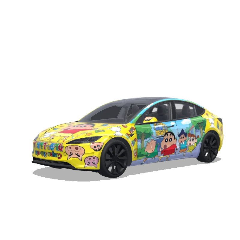Tesla Model 3 (2024+) Paint Shop wrap, 3D preview