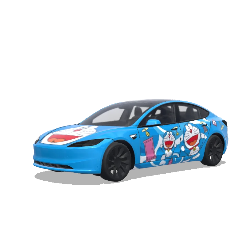 Tesla Model 3 (2024+) Paint Shop wrap, 3D preview