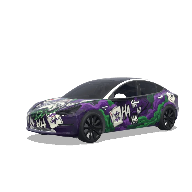 Tesla Model 3 Paint Shop wrap, 3D preview