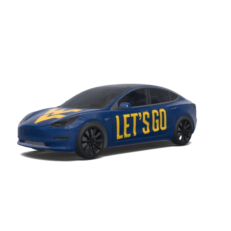Tesla Model 3 Paint Shop wrap, 3D preview