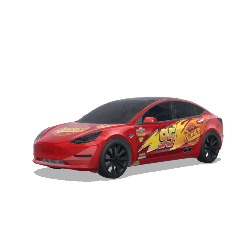 Tesla Model 3 Paint Shop wrap, 3D preview