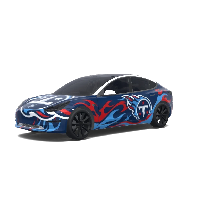 Tesla Model 3 Paint Shop wrap, 3D preview