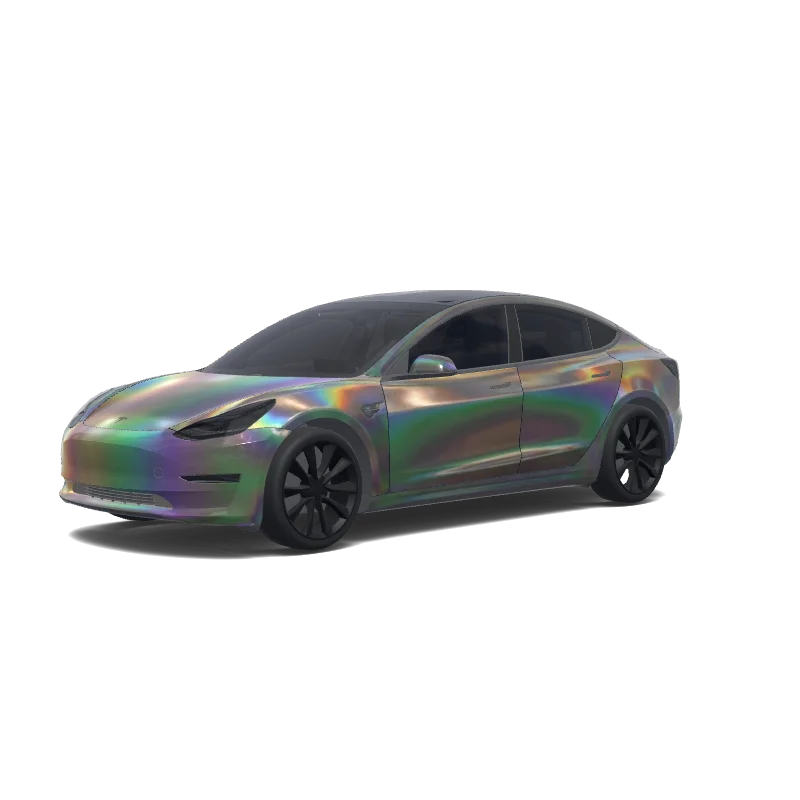 Tesla Model 3 Paint Shop wrap, 3D preview