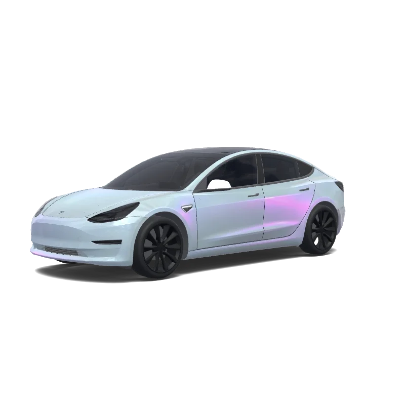 Tesla Model 3 Paint Shop wrap, 3D preview
