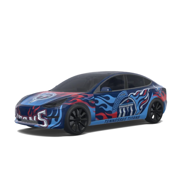 Tesla Model 3 Paint Shop wrap, 3D preview