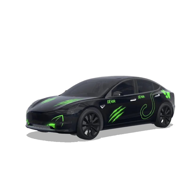Tesla Model 3 Paint Shop wrap, 3D preview