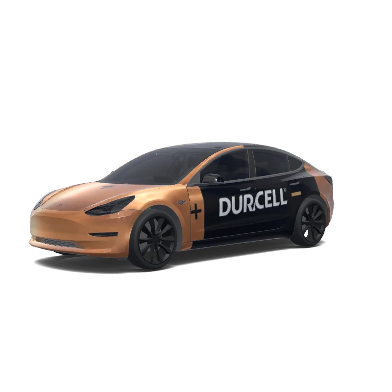 Tesla Model 3 Paint Shop wrap, 3D preview