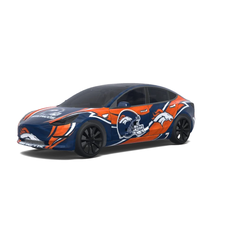 Tesla Model 3 Paint Shop wrap, 3D preview