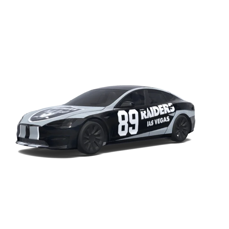 Tesla Model S Paint Shop wrap, 3D preview