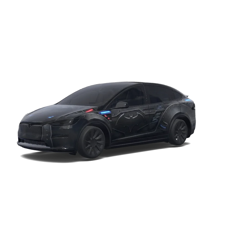 Tesla Model X Paint Shop wrap, 3D preview