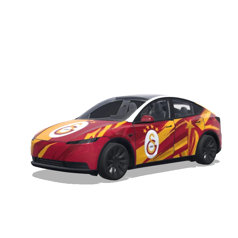 Tesla Model Y (2025+) Paint Shop wrap, 3D preview