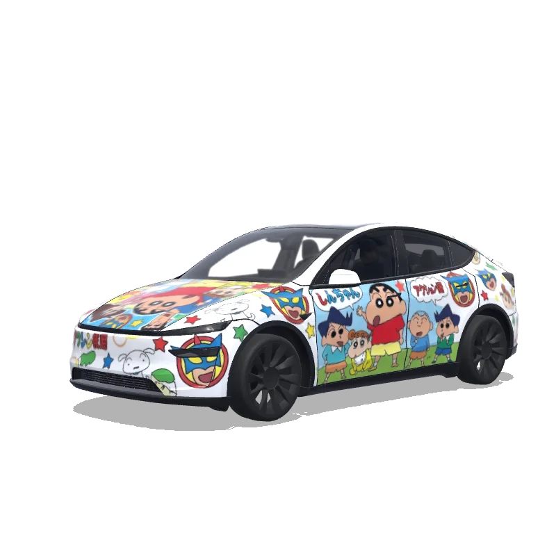 Tesla Model Y (2025+) Paint Shop wrap, 3D preview