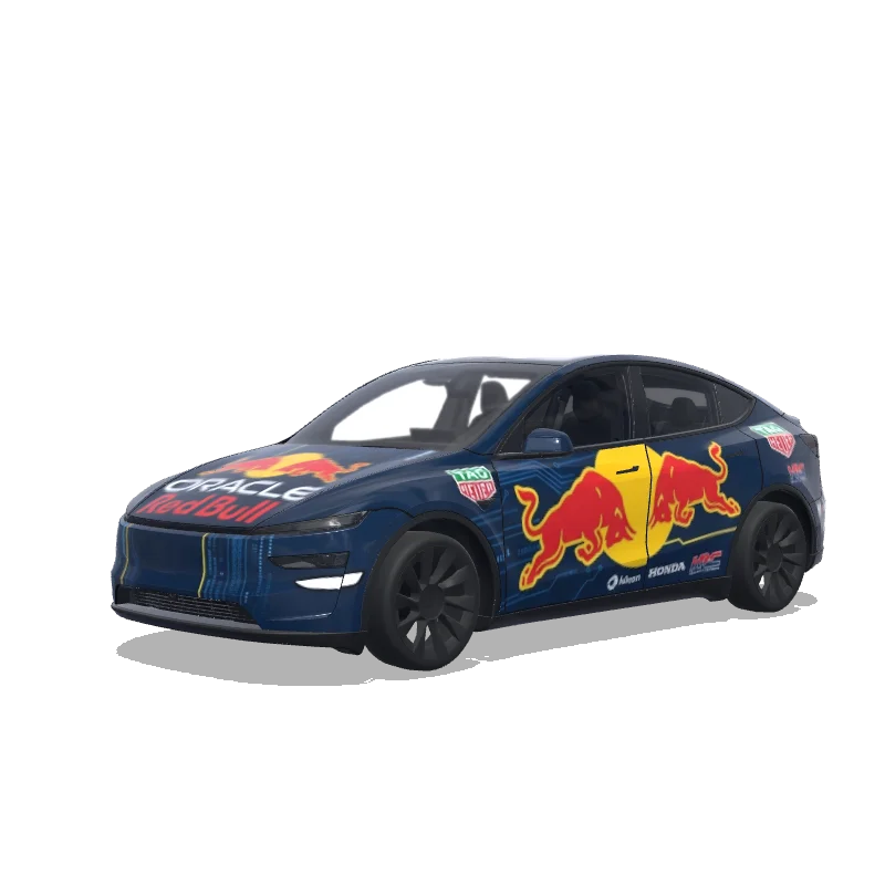 Tesla Model Y (2025+) Paint Shop wrap, 3D preview