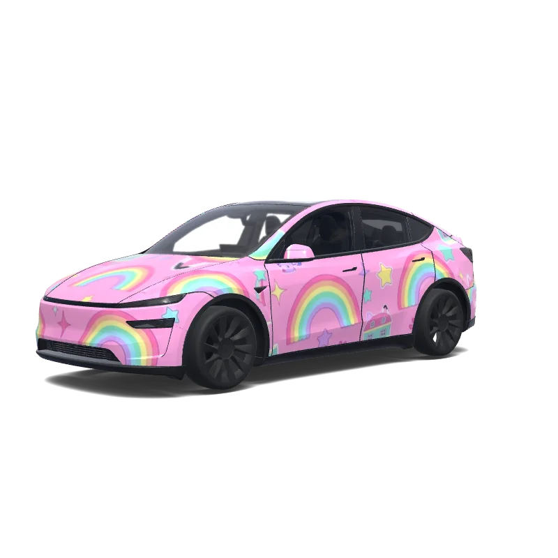 Tesla Model Y (2025+) Paint Shop wrap, 3D preview