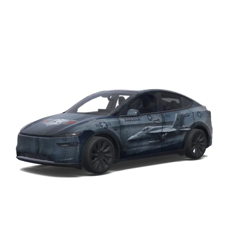 Tesla Model Y (2025+) Paint Shop wrap, 3D preview