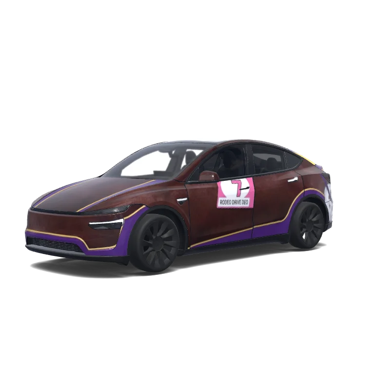 Tesla Model Y (2025+) Paint Shop wrap, 3D preview