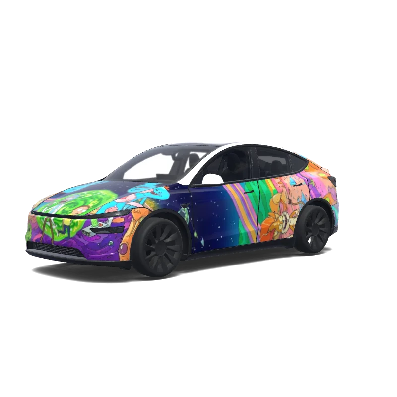 Tesla Model Y (2025+) Paint Shop wrap, 3D preview