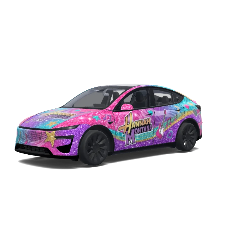 Tesla Model Y (2025+) Paint Shop wrap, 3D preview