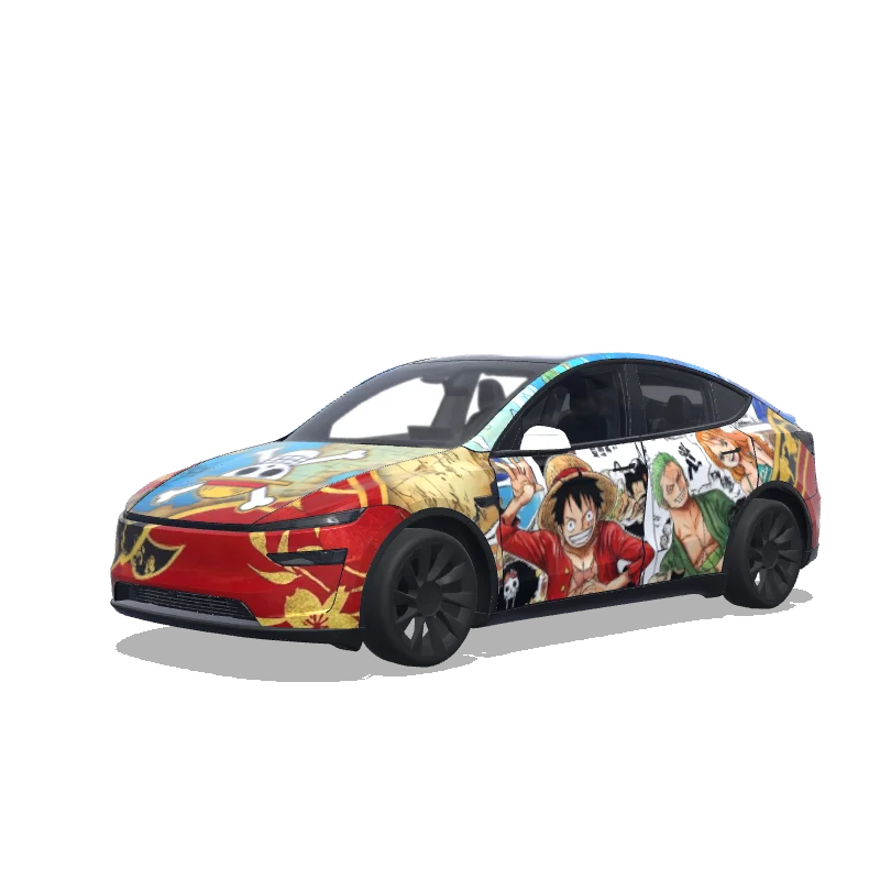 Tesla Model Y (2025+) Paint Shop wrap, 3D preview