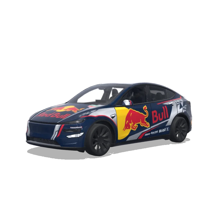Tesla Model Y (2025+) Paint Shop wrap, 3D preview