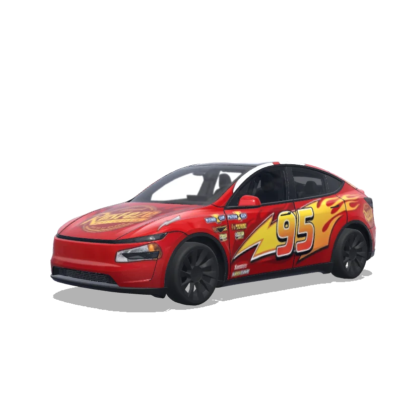 Tesla Model Y (2025+) Paint Shop wrap, 3D preview