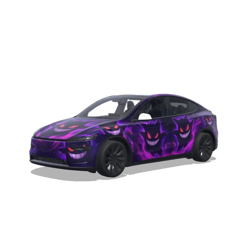 Tesla Model Y (2025+) Paint Shop wrap, 3D preview