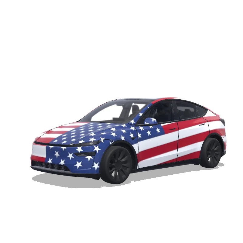 Tesla Model Y (2025+) Paint Shop wrap, 3D preview