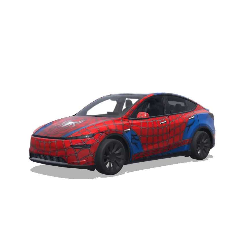 Tesla Model Y (2025+) Paint Shop wrap, 3D preview