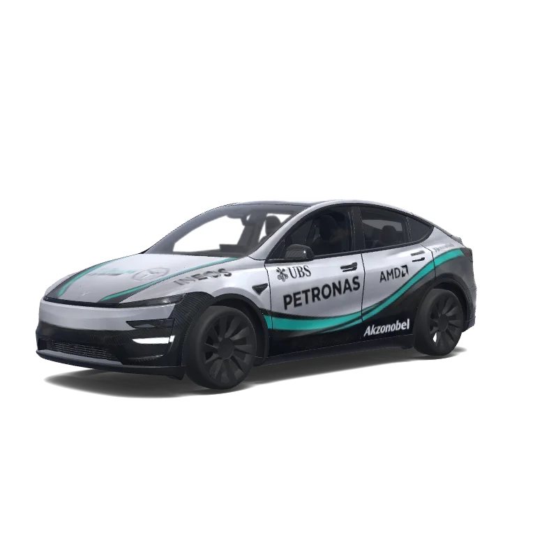 Tesla Model Y (2025+) Paint Shop wrap, 3D preview