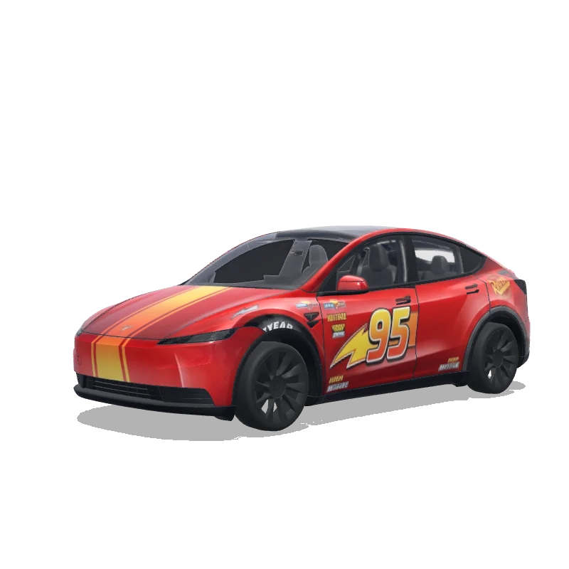 Tesla Model Y (2025+) Paint Shop wrap, 3D preview