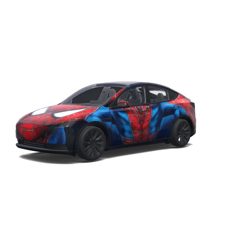 Tesla Model Y (2025+) Paint Shop wrap, 3D preview
