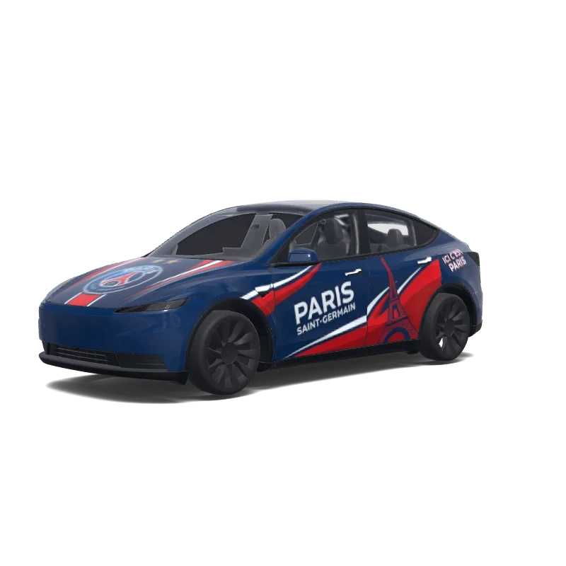Tesla Model Y (2025+) Paint Shop wrap, 3D preview
