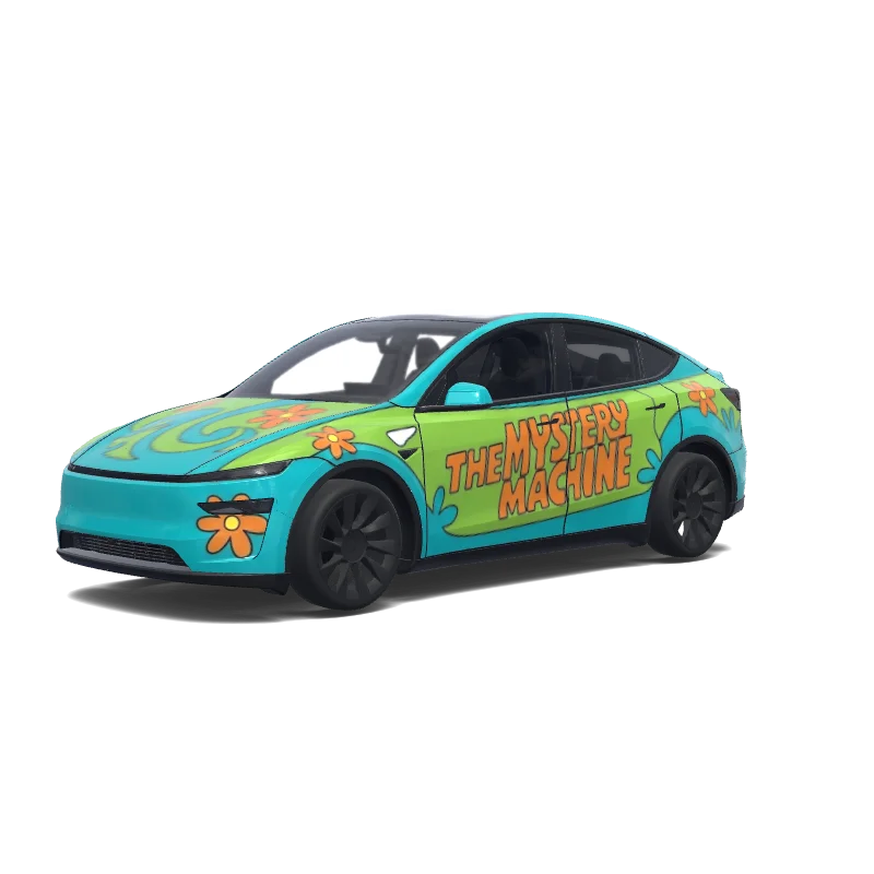 Tesla Model Y (2025+) Paint Shop wrap, 3D preview