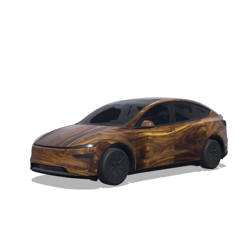 Tesla Model Y L Paint Shop wrap, 3D preview