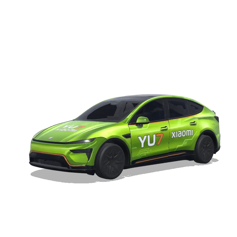 Tesla Model Y L Paint Shop wrap, 3D preview