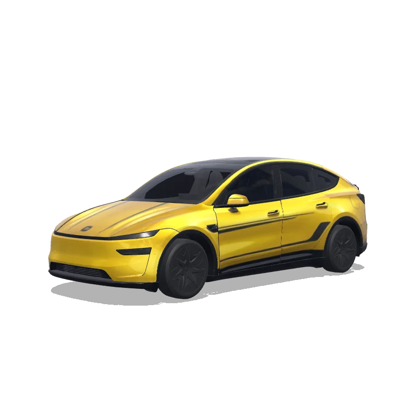 Tesla Model Y L Paint Shop wrap, 3D preview