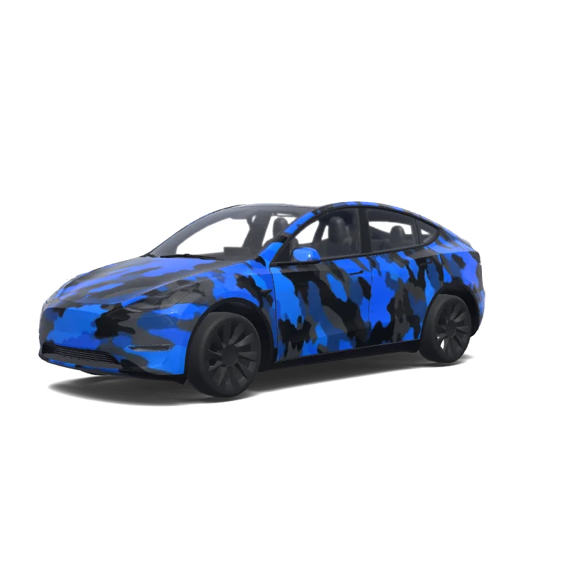 Tesla Model Y Paint Shop wrap, 3D preview