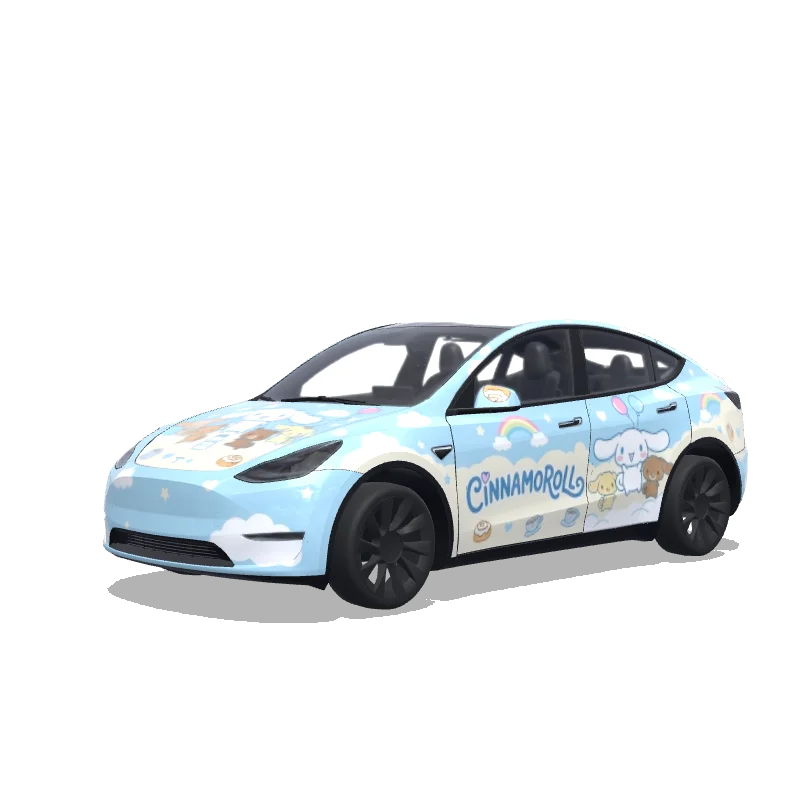 Tesla Model Y Paint Shop wrap, 3D preview