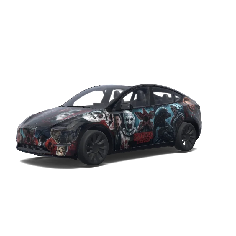 Tesla Model Y Paint Shop wrap, 3D preview