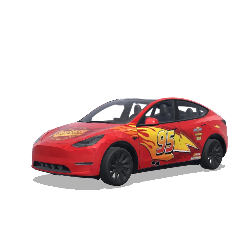Tesla Model Y Paint Shop wrap, 3D preview
