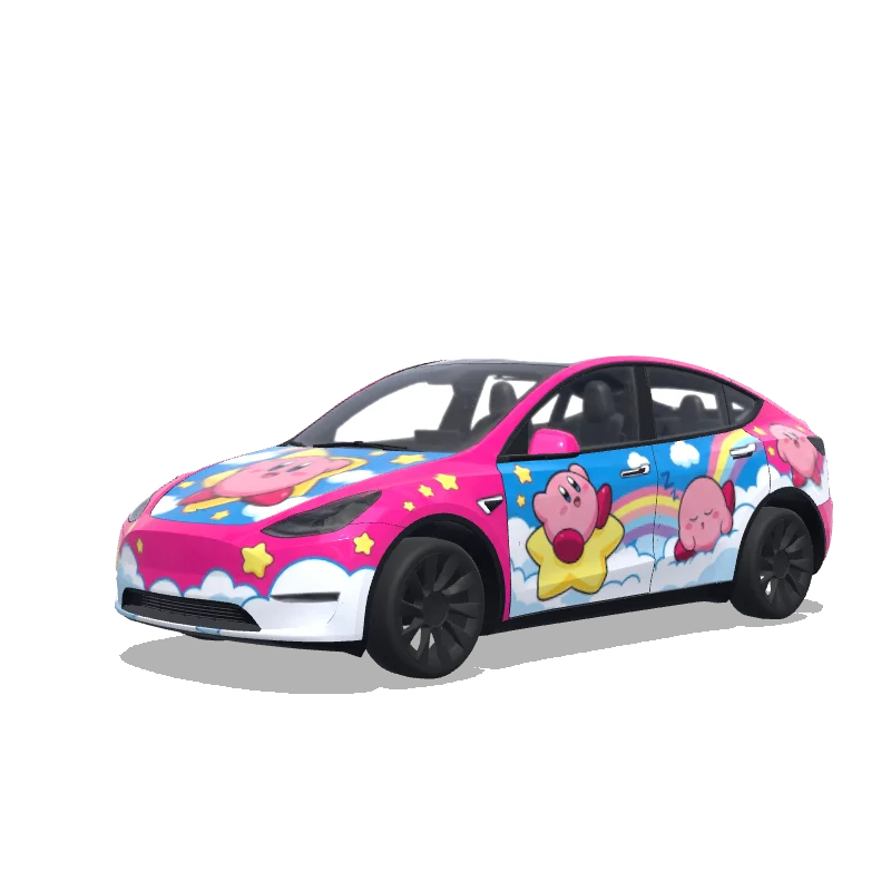 Tesla Model Y Paint Shop wrap, 3D preview