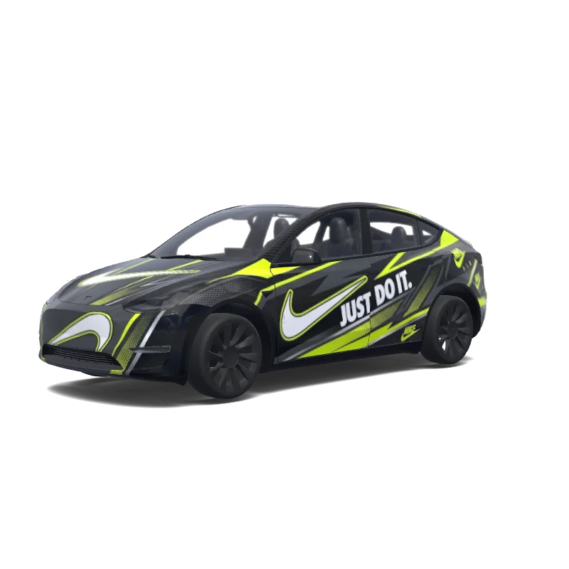 Tesla Model Y Paint Shop wrap, 3D preview