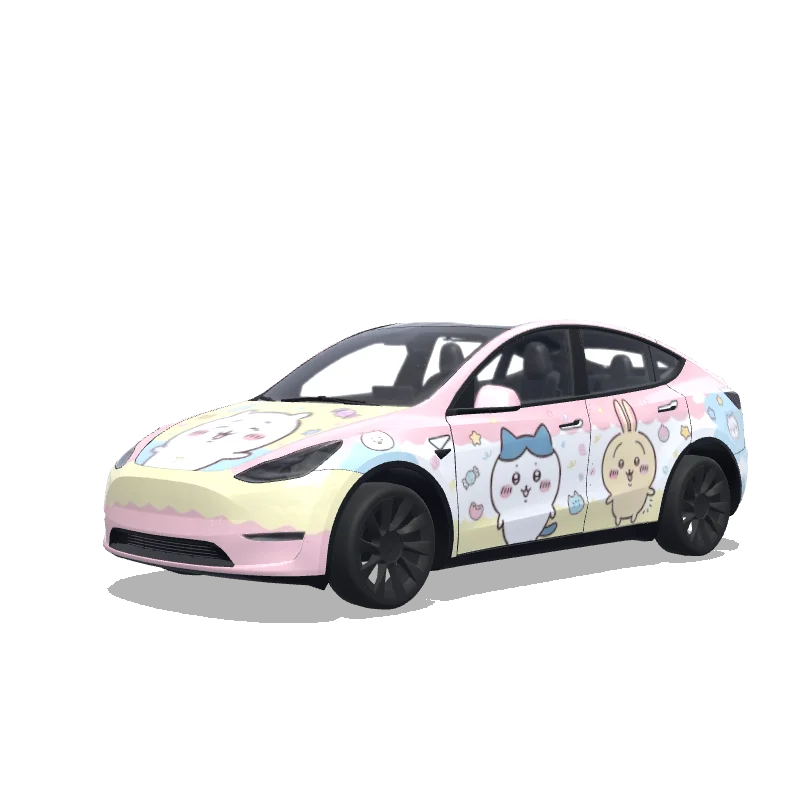 Tesla Model Y Paint Shop wrap, 3D preview