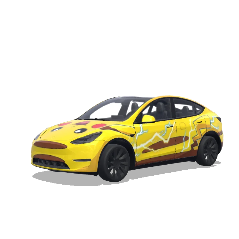 Tesla Model Y Paint Shop wrap, 3D preview